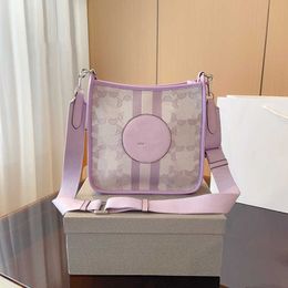 Women File Bag Luxurys Handbags crossbody bags designer purses handbag Cute Simple Letters Print Girl shoulder messenger purple bag 230819
