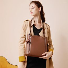 Duffel Bags 2023 Lady Fashion Cowhide Leather Luxury Designer Crossbody Small Mini Travelling For Women