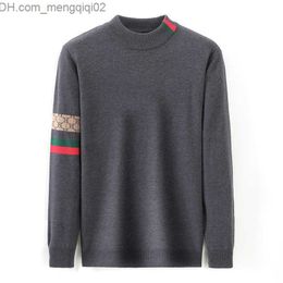 Men's Sweaters Men's Sweaters Top Grade New Autum Winter Half mens Turtleneck Designer Fashion Brand Pullover cardigans polo male knitted hoodie Z230819