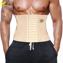 Waist Tummy Shaper LAZAWG Waist Trainer for Men Weight Loss Band Waist Cincher Trimmer Belly Belt Slimming Girdle Corset Gym Strap Wrap Body Shaper 230818