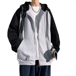 Men's Hoodies Men Hoodie Korean Fashion Oversized Vintage Hooded Sweatshirts Casual Jacket