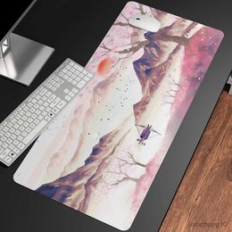 Mouse Pads Wrist Lotus Spring Printed Printing Gaming Mousepad Computer Natural Rubber E-sports Desk Pad Large Mouse Pad R230819