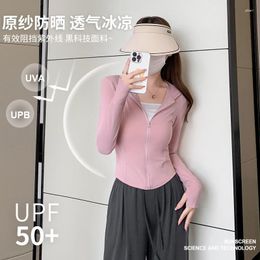 Women's Trench Coats Sunscreen Suit For Women Summer Style Original Yarn Sun Protection Slim Fit UV Breathable Cardigan Exter