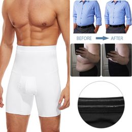 Waist Tummy Shaper Men Body Shaper Tummy Control Compression Shorts Belly Slimming Shapewear Abdomen Reducer Panties Fitness Boxer Pants Underwear 230818