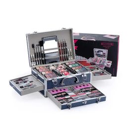 Cosmetics Gift Set, Eyeshadow Palette Lip Tint Concealer Eyebrow Powder Lipstick Lip Glaze Eyeliner Pen Lip Liner Pen, Brushes And Mirror All In One Makeup Set