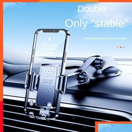 Other Interior Accessories Suction Type Mobile Phone Stand Foldable Holder Practical Gps Navigation Car Supplies Durable Drop Delive Dhsxh