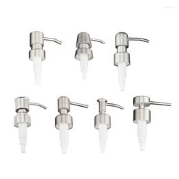 Liquid Soap Dispenser Stainless Steel Pump Head With Accurated Discharge Fits Most Bottles P15F