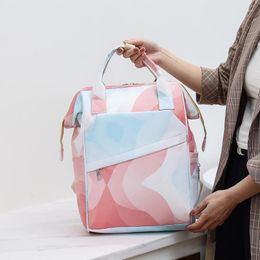Storage Bags Mommy Bag Simple Multi-function Large Capacity Diaper Feeding Bottle Backpack
