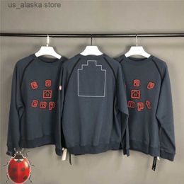 Men's Hoodies Sweatshirts CAVEMPT.CE Embroidery Patch Letter Heavy Fabric Crewneck Sweatshirts Men Women Oversize Streetwear Hoodie Japan T230819