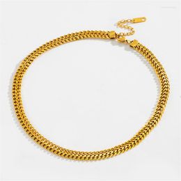 Chains Gold Colour Stainless Steel Choker Necklace Adjustable Mesh Belt For Women Teen Girls Jewellery Making