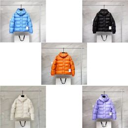 Luxury brand winter puffer jacket 2023 down clothes men women new high street casual clothing winter new Geometric printed winter jackets size 1-5 blue purple