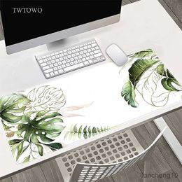 Mouse Pads Wrist Green Plant Leaves Mouse Pad XL Custom Home Large Mousepad XXL Desk Mats Soft Natural Rubber Carpet Office Mouse Mat R230819