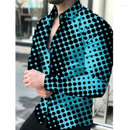 Men's Casual Shirts Luxury For Men Slim Fit Designer Clothing Long Sleeve Male Evening Dress Tops V Neck Oversized T-Shirts