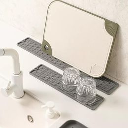 Table Mats Kitchen Silicone Faucet Mat Drip Pads Water Catcher Sink Drain Pad Waterproof Non-slip Bathroom Gadget