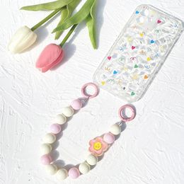 Keychains Beaded Phone Letter Beads Star Mobile Chains Women Men /Phone/Bag Pendant Car Ornament Charms Children Couple Gift