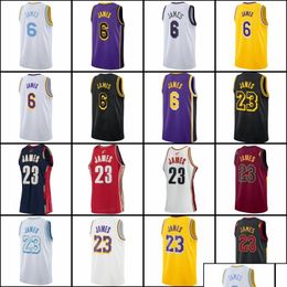 Yoga Outfit 2022 2023 Mens Basketball Jerseys Black White Yellow Purple Shirt 23 6 Drop Delivery Sports Outdoors Fitness Supplies Dhmj3