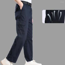 Men's Pants Multiple Pocket Trousers Comfortable Stylish Straight With Pockets Breathable Soft Durable For Casual