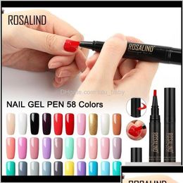 Nail Gel One Step Polish Pen 5Ml 58 Colours Soak Off Top White Brush Nails Art Semi Permanent Uv Hybrid Ky0Ru 8F4Ye Drop Delivery Healt Dhts5