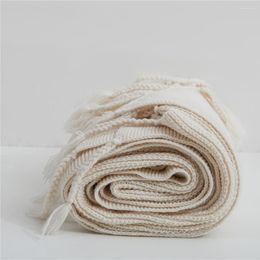 Blankets REGINA Luxury Nordic Wool Knitted Blanket Tassels Design Home Decor Sofa Bed Throw Office Warm Soft Shawl Knee