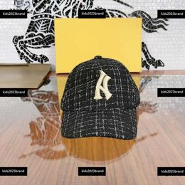 baby cap kids accesories designer hats baseball cap New arrival Grid shaped letter printing hat Complete labels