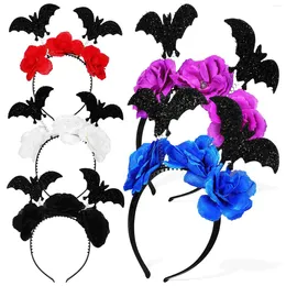 Bandanas 5 Pcs Bat Headbands Halloween Headwear Kids Boppers Hair Party Headgear Holiday