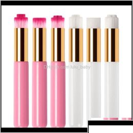 Cleaning Tools Accessories Professional Blackhead Brush Eye Lash Shampoo Eyebrow Nose Beauty Makeup Cleanser Pink White 3 Types Head Dhenh