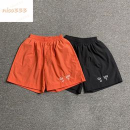 Ga Depts classic letters drawstring waterproof quick-drying mesh liner printed pattern cotton loose versatile men and women casual fashion shorts