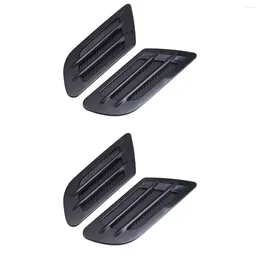 Pcs Car Auto SUV Air Side Cover Intake Grille Vent Decoration Sticker (Black)