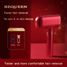 Bequeen IPL Hair Removal Device - Painless, Permanent Hair Removal for Men & Women with Advanced 640nm Red Light Wave Technology