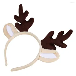 Bandanas Antler Headband Xmas Headdress Costume Headpiece Decorate Hairband Po Prop Performance Cotton Child