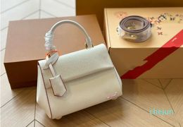 Luxury Women Handbag Simple White Tote Women Bag Detachable Chain Water Wave Pattern Evening Bags