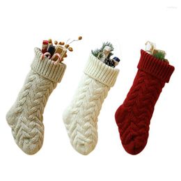 Christmas Decorations Artificial Flowers Wedding Party Hanging Pendant Gift Flower Leaf Small Candy Stockings For Outdoor Decoration