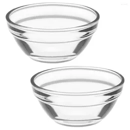 Dinnerware Sets 2 Pcs Bozai Cake Bowl Clear Glass Bowls Dessert Serving Jelly Small Prep Kitchen Gadgets