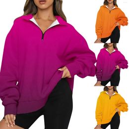 Women's Hoodies Dressy Zipper Sweatshirts Women Hoodie Crop Top Fashion Casual Warm Sweatshirt Long Sleeve V Neck Lady Shirt