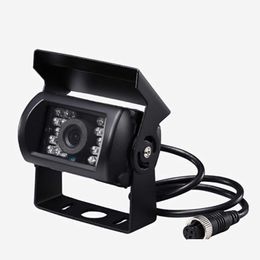 Car Rear View Cameras Parking Sensors Waterproof 18 Led Reversing Backup Camera Ir Night For 12V 24V Bus Truck Motorhome Van Drop D Dhdq2