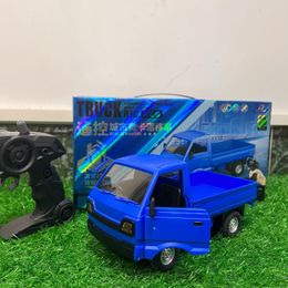 Diecast Model 1 16 D12 Simulation Drift Climbing Truck Rc Car Led Light Haul Cargo Remote Control Electric Children Christmas Toys Gifts 230818