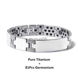 Bangle Pure Titanium Hematite Health Bracelet Tungsten Ceramic Blood Pressure Fat Burning Bracelet Weight Loss Bracelet J230819