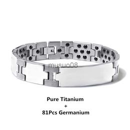 Pulseira pura de titânio hematita pulseira de saúde tungstênio pressão de pressão de pressão de gordura de gordura de gordura de gordura Bracelet J230819