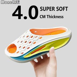 Slippers Summer Women Sneaker Men Thick Bottom Platform Slides Soft EVA Hollow Unisex Sports Sandals Casual Beach Shoes