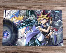 Mouse Pads Wrist Playmat Yugi Muto Dark Magician Girl Mat Trading Card Game Mat Bag Desk Table Mouse Pad Mousepad 60x35cm R230819