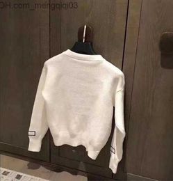 Women's Sweaters 2021 Fashion Autumn European high-end custom women's sweater alphabet embroidery large size comfortable warm winter bottom top Z230819