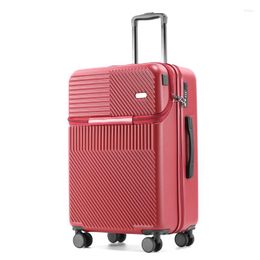 Suitcases 2023 MOJY Factory Direct Sales Red Customization Aluminium Cabin Carrier Trolley Travel Suitcase For Kids On Wheels Promotion