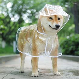 Dog Apparel Puppy Raincoat Waterproof Teddy Medium-Sized Small Pet Poncho Rainy Day Clothes All Inclusive