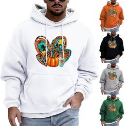 Men's Hoodies Fir Men Sweatshirts For Zip Casual Fashion Hoodie Printed Pocket