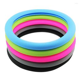 Steering Wheel Covers Car Cover Silicone Elastic Protective Case Texture Soft Multi Colour Auto Decoration DIY Accessories