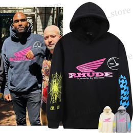 2023FW Fleece Wing Hoodie Men Women Powered By Dreams Hoodie Hoody Sweatshirts Checker Print Pullovers T230819