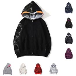 designer mens tracksuit hoodie full zip up hoodies woman camouflage jacket hoody hooded sweatshirt man womens sweater long sleeve cardigan