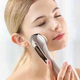Golden RF Radio Frequency Facial Massager - Powerful Facial Cleansing and Beauty Device for Women - Perfect Gift for Any Occasion