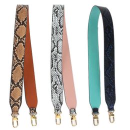 Women's Bag Shoulder Strap Accessories Replacement Versatile Wide Shoulder Strap Shoulder Cowhide Can Paired Snake Pattern New Style 230815