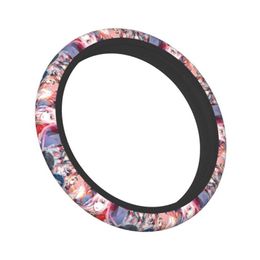 Steering Wheel Covers Ers Darling In The Franxx Car Er 38Cm Elastic Zero Two Hiro Ichigo Protector Car-Styling Drop Delivery Mobiles Dhmcx